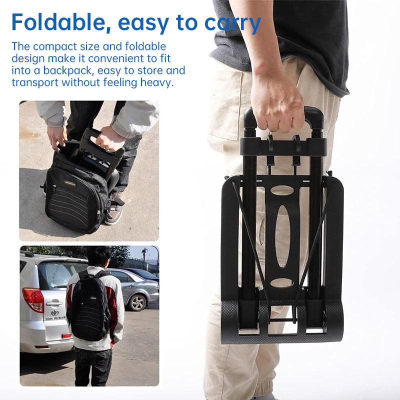 Chariot de bagages portable pliable - Compagnon de voyage polyvalent