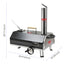 Semi-Automatic Black 12 Outdoor Pizza Oven Portable Wood Fired Pizza Oven Outdoor - Korvel