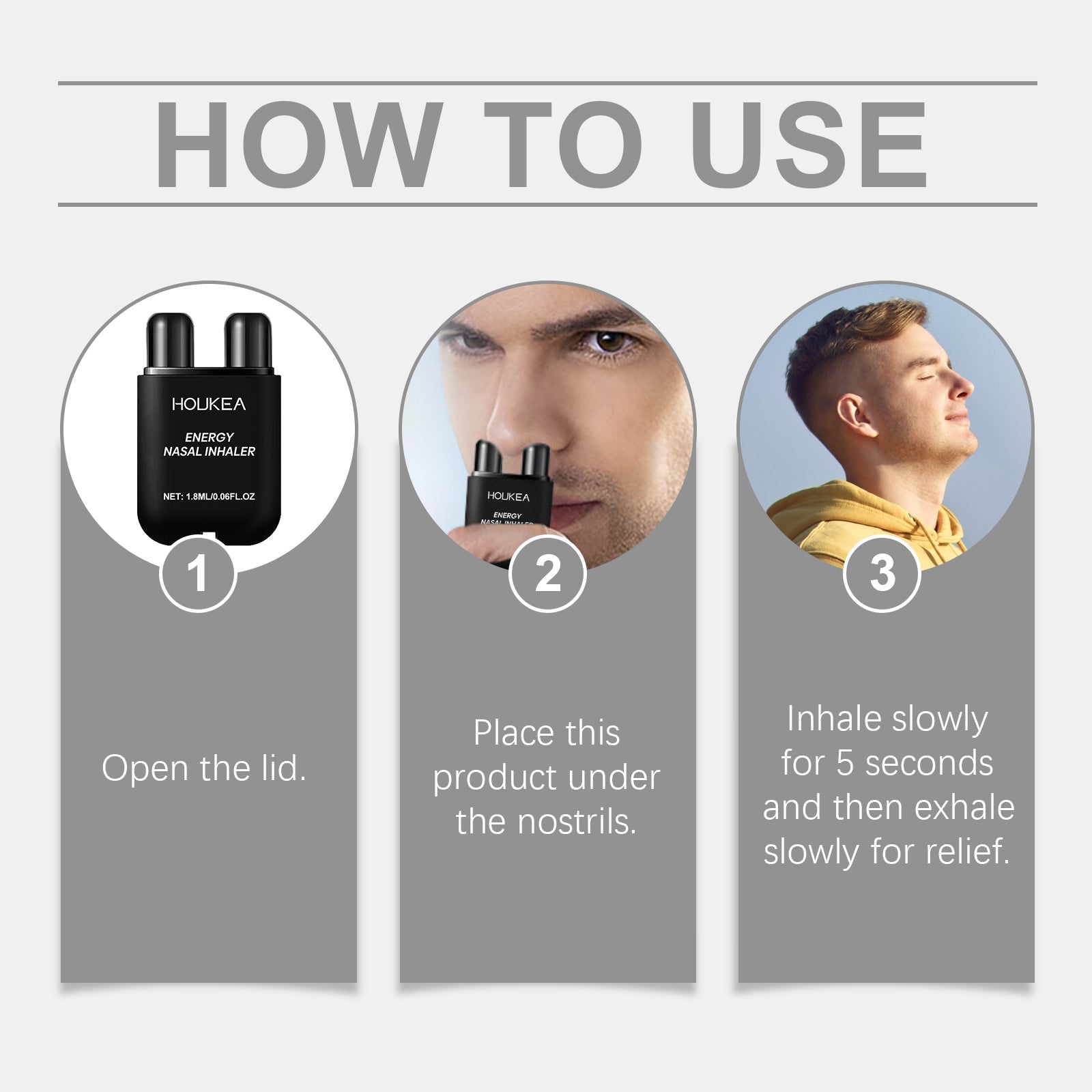 Herbal Inhaler Gently Cleans The Nose And Relieves Discomfort With A Light Nasal Treatment Stick - Korvel