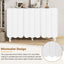 ON-TRANS Cream Style Shoe Cabinet with Adjustable Legs