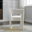 Beige Contemporary Fabric Upholstered Accent Chair