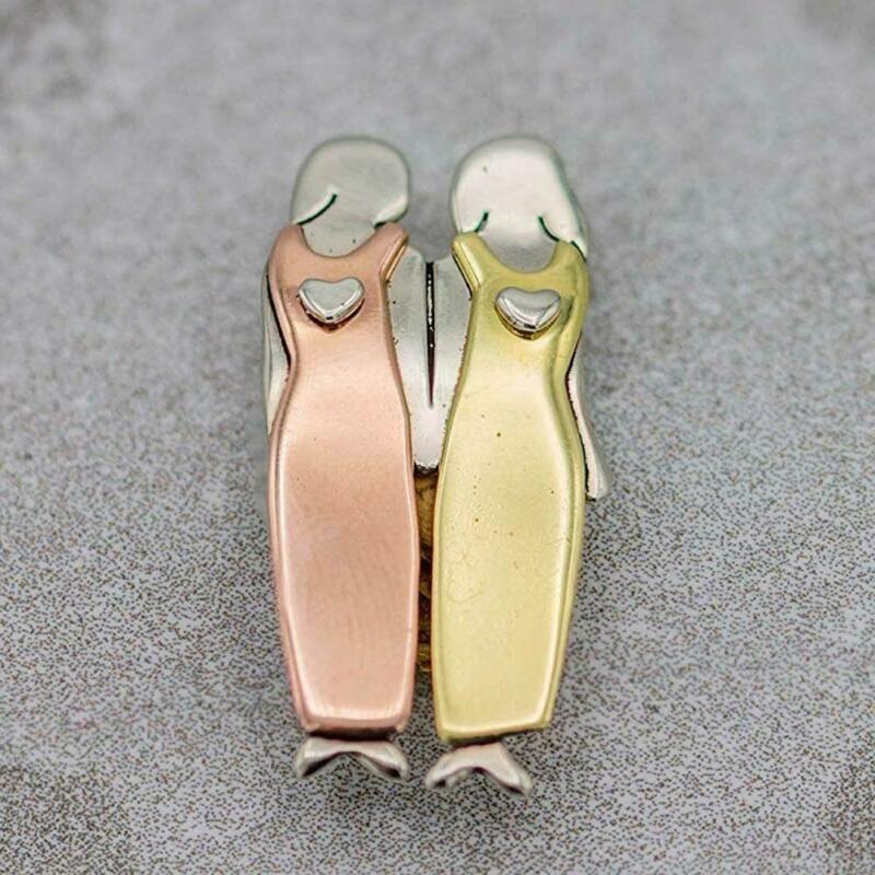 Sisterhood Brooch - Tricolor Best Friends Pin