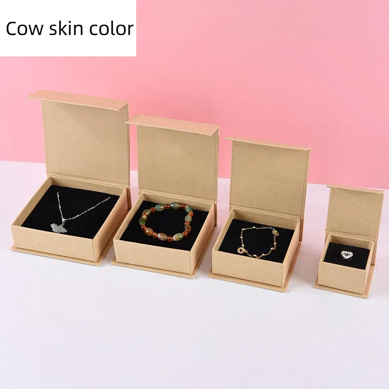 Flip up box jewelry packaging earrings rings necklaces storage gift boxes bracelets earrings paper boxes - Korvel