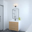 Matte Black Aluminum Frame Bathroom Wall Mirror 24x36