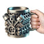 3D Engines - designed Stainless Steel Mug. Ideal for coffee/beer, a fun home & office drinking accessory. - Korvel
