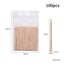 100-Piece Bag of Disposable Wooden Sticks for Hair Removal Waxing and Scraping Tools - Korvel