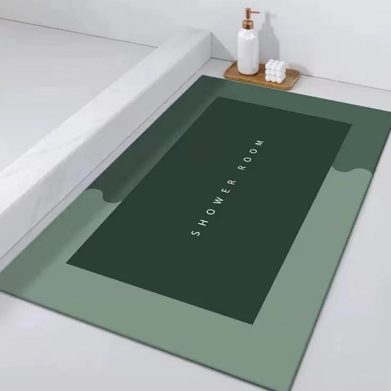 Soft cushion floor mat absorbent foot mat bathroom non-slip quick-drying toilet door carpet bathroom door mat - Korvel