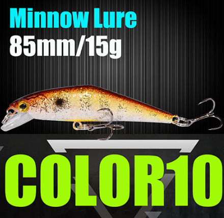 AFISHLURE Fishing Lure Wobblers Trout  85mm/15g Minnow  Hard Baits Iscas Artificial Pesca Leurre - Korvel
