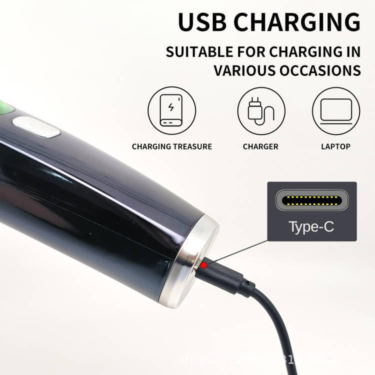 Automatic hair suction electric hair clipper with high-power anti water and electric thrusters and digital hair clippers ﻿ - Korvel