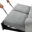 U_STYLE Convertible Soft Cushion Sofa Pull Bed ,for Two People to Sit On - Korvel