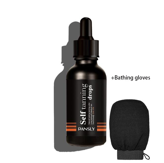 Mei Hei Shui Wheat Color Sun Free Natural Black Effect Fixed Color Mousse Self Tanning Drops - Korvel
