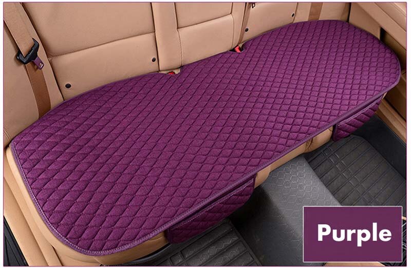 Flax Car Seat Cover Four Seasons Front Rear Linen Fabric Cushion Breathable Protector Mat Pad Auto accessories Universal Size - Korvel