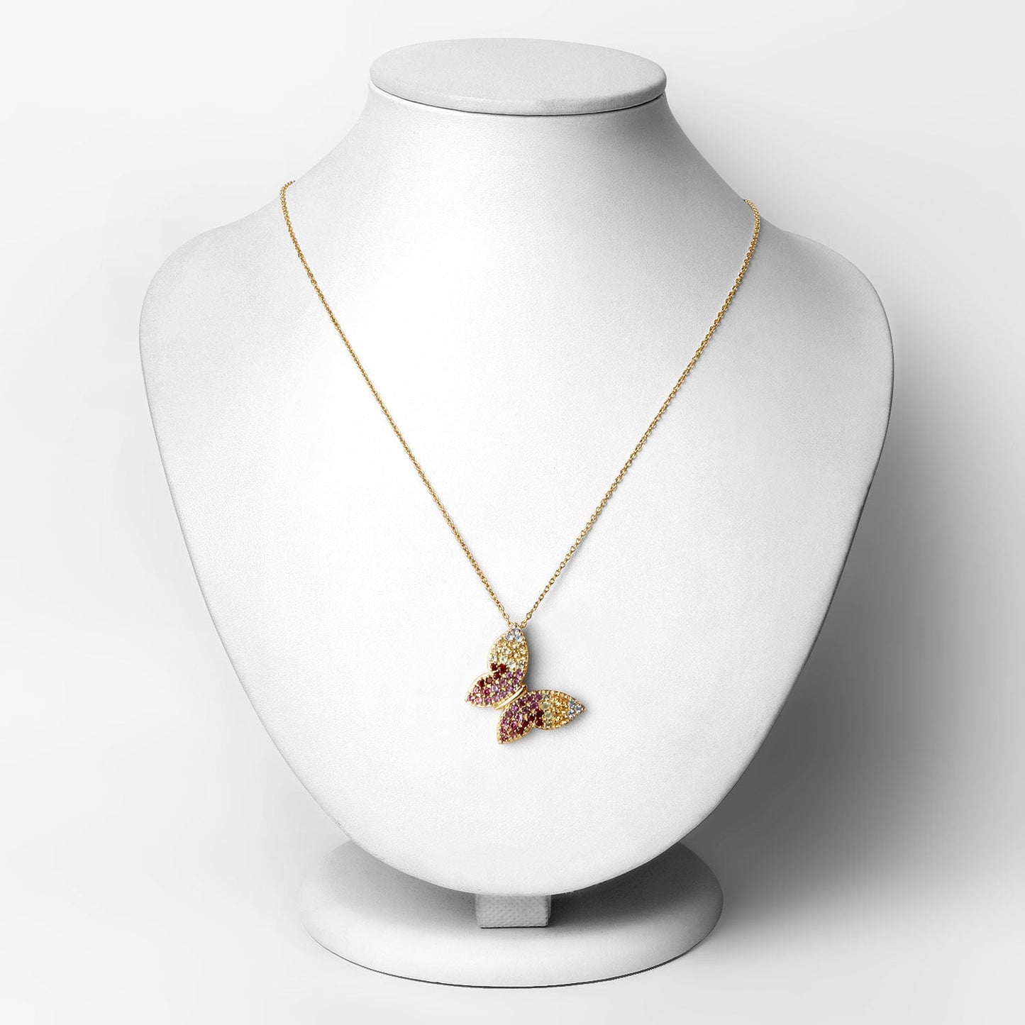 Pendentif multi-stones de 1,62 carat en argent sterling .925