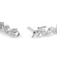 Pulsera de Enlace Espiral y Clúster de Diamantes en Oro Blanco de 14K - 2.00 Cttw