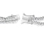 18K White Gold Diamond Double Row Tennis Bracelet - 7"