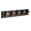 Folding Towel Hanger 2ways Installation Wall Hooks Coat Clothes Holder for Bathroom Kitchen Bedroom Hallway, Black Gold - Korvel