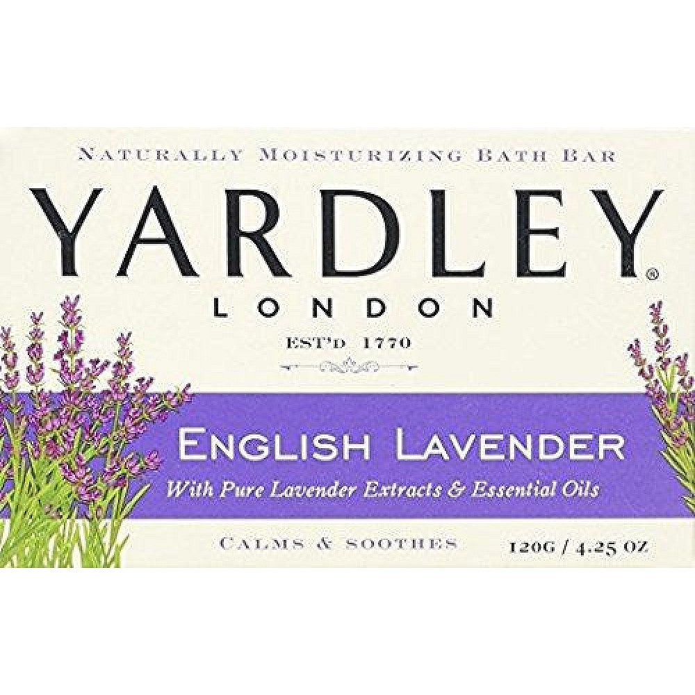 Jabón en Barra Yardley London English Lavender - 4 oz (Paquete de 4)