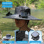 Sombrero de sol para hombres con ventilador incorporado para protección UV