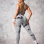 Back Crisscross Tie-Dye Scoop Neck Active Jumpsuit - Korvel