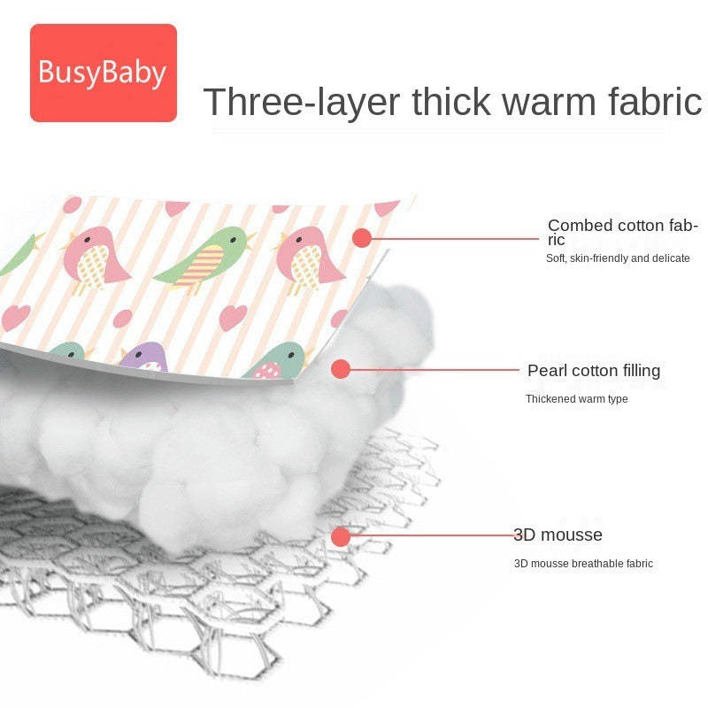 Baby Stroller Cushion, All-Season Universal Cushion, Pusher Cotton Cushion, Dining Chair, Toddler Cushion, Pure Cotton Cushion - Korvel
