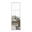 60x17 Brown Solid Wood Frame Full-length Mirror, Dressing Mirror, Bedroom Home Porch - Korvel