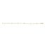 14K Yellow Gold Emerald and Diamond Bezel Station Bracelet - 7.5 inch