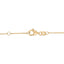 14K Yellow Gold Emerald and Diamond Bezel Station Bracelet - 7.5 inch