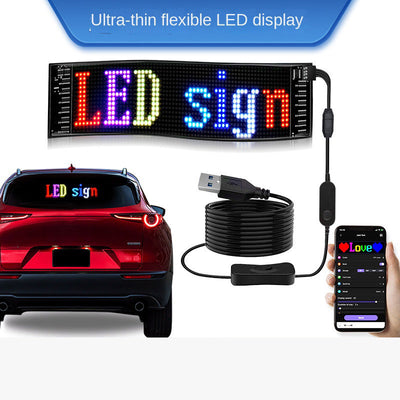 Flexible LED Advertising Screen LED Soft Panel APP Bluetooth Car Display - Korvel