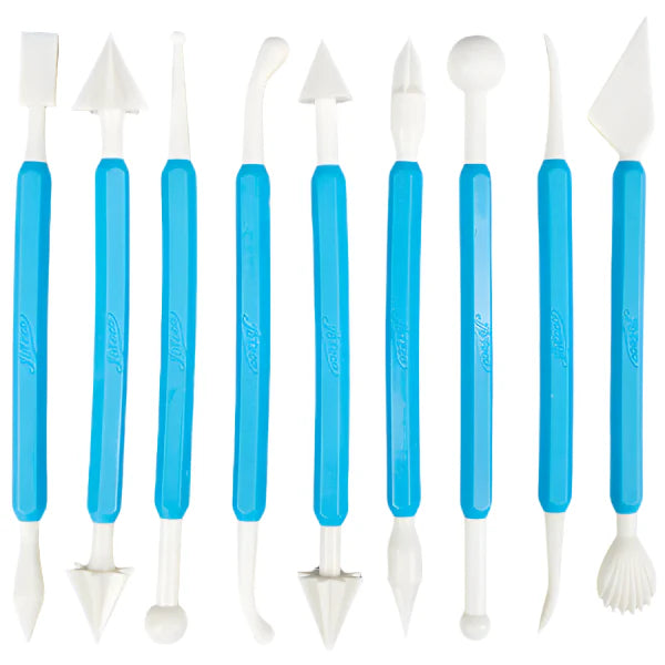 Ensemble de sculpture Ateco 4200 de 9 pièces pour la décoration de gâteaux