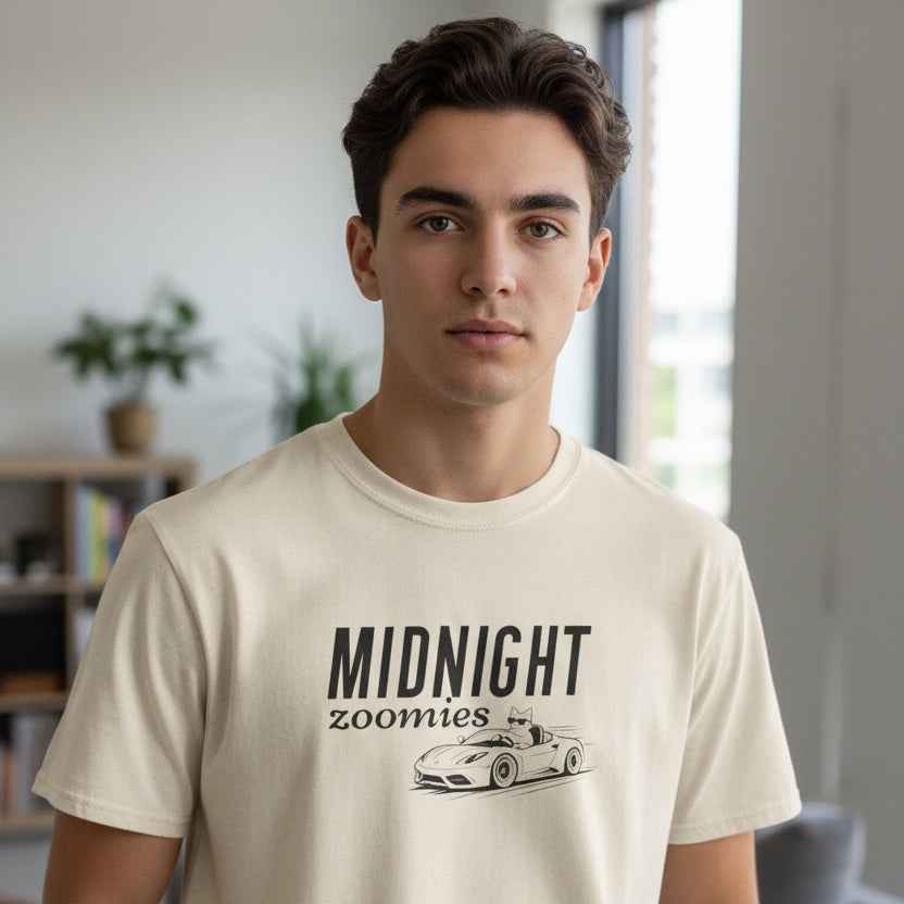 Midnight Zoomies Cat Unisex T-Shirt