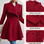 Elegant Slim-Fit Women's Wool Overcoat