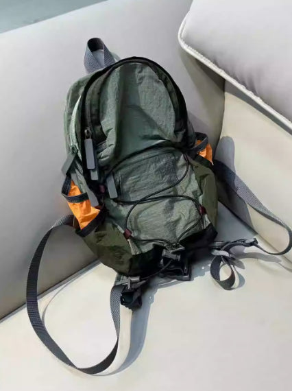 Retro Lightweight Travel Backpack in Contrasting Colors