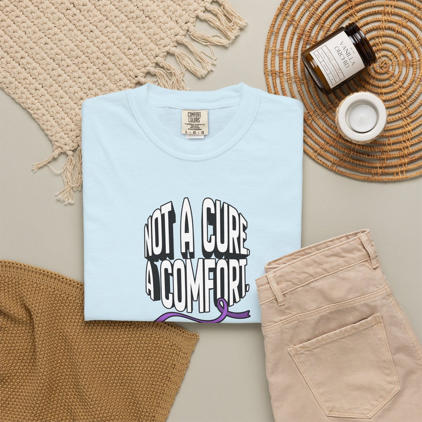 Pas un remède, un vêtement de confort - T-shirt teint en pièce