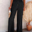 Full Size Decorative Button High Waist Pants - Korvel