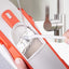 Premium Mandoline Slicer - Versatile Vegetable Cutter (Orange)