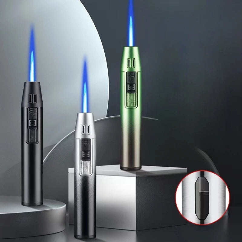 Mini Spray Gun Butane Lighter - Adjustable Blue Flame