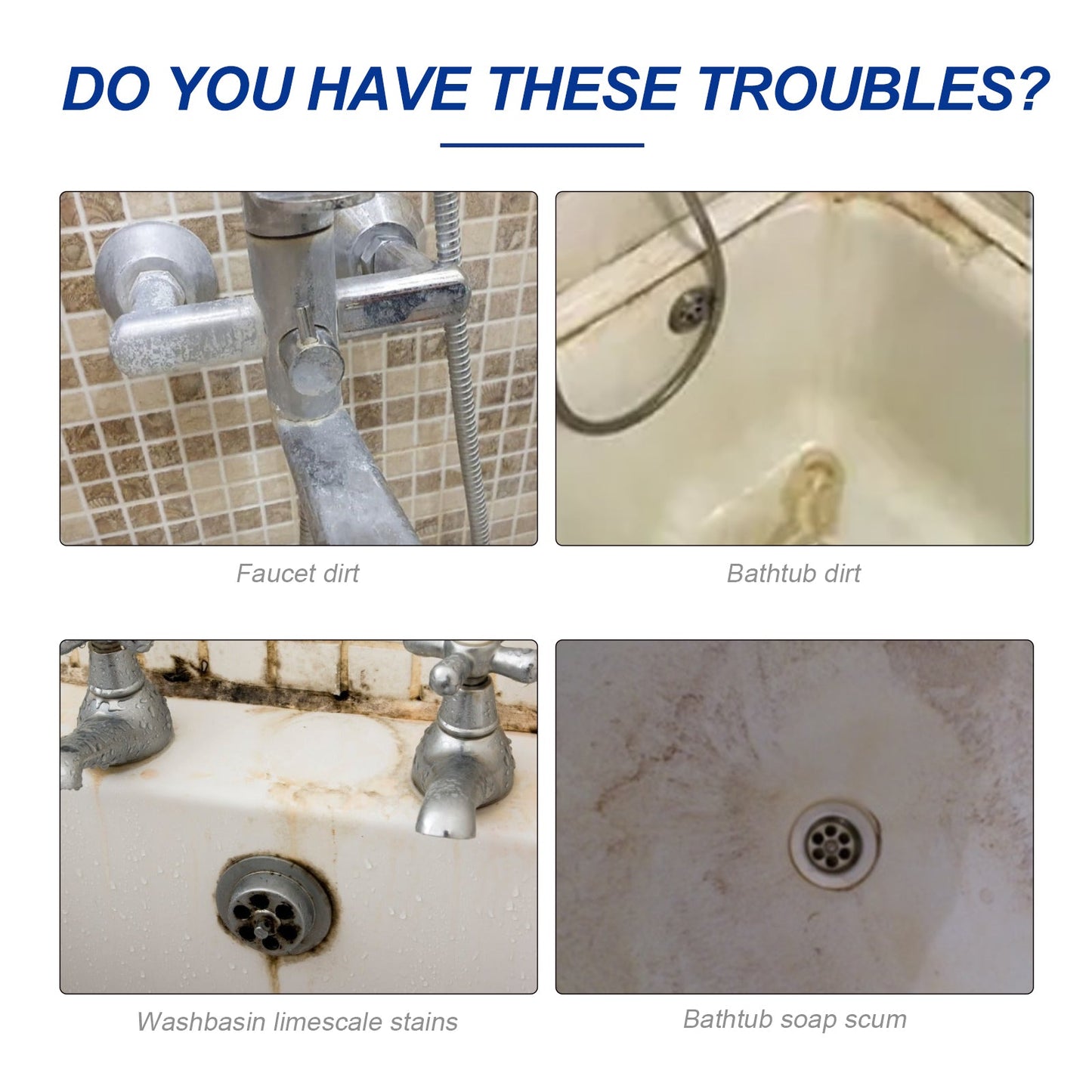 Bathroom Cleaner, Shower Room Glass Scale Cleaner Stainless Steel Wash Basin Bathtub Decontamination - Korvel