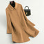 Elegant Red Oversized Double-faced Wool Coat