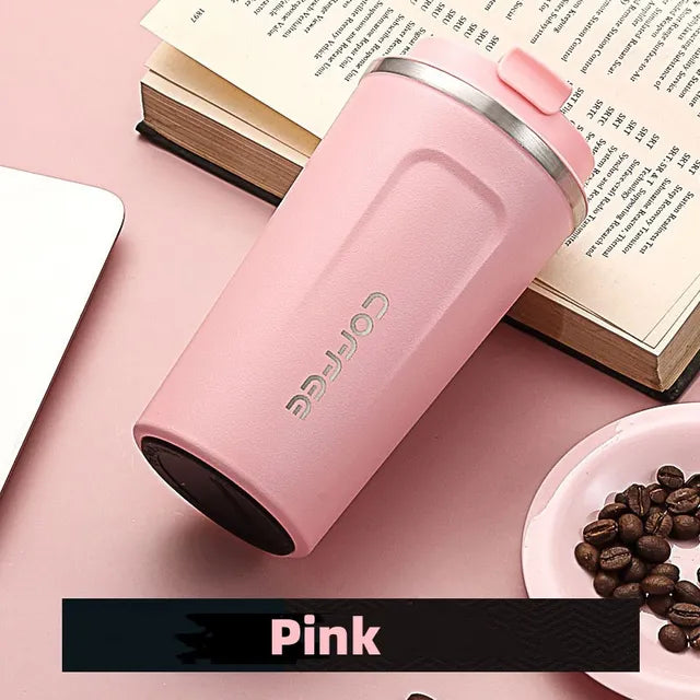 tainless Steel Coffee Cup Travel Thermal Mug Leak-Proof Thermos Bottle Tea Coffee Mug Vacuum Flask Insulated Cups - Korvel