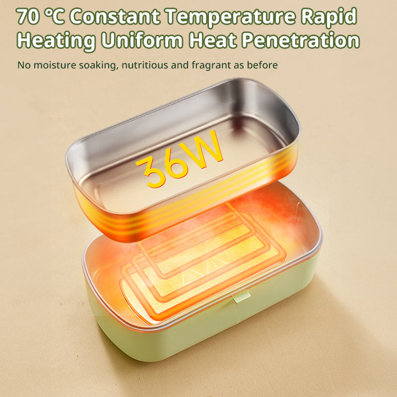 900ML Portable Electric Lunch Box for Office Workers. Self - heating, steaming, cooking, with heat preservation - Korvel