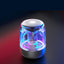 Portable Bluetooth Speaker with Powerful Bass and LED Light