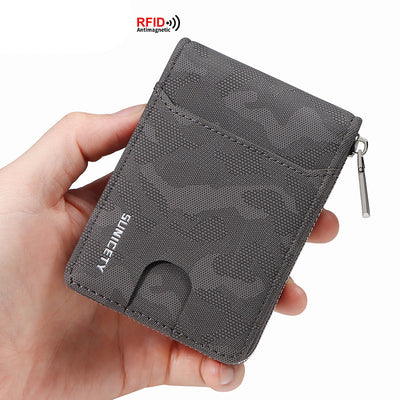 RFID Large Capacity Camouflage Card Case for Men