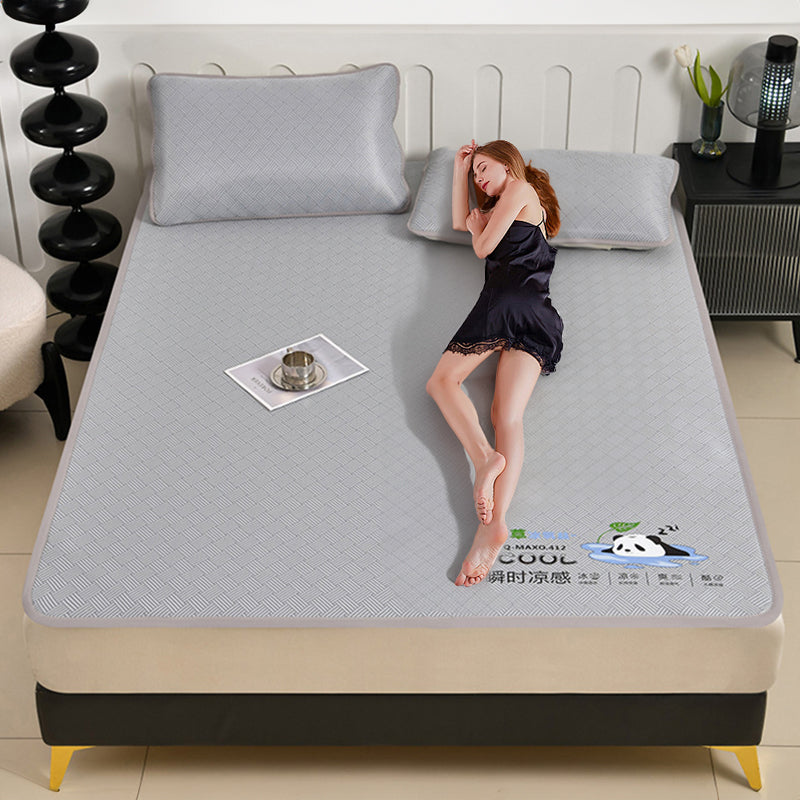600D Carbon Fiber Summer Mat, Natural Ice Vine Cooling Mat, Can, Naked-sleep Cool Mattress, Pillowcase - Korvel