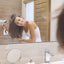 Modern Black Bathroom Mirror - 36x24 Inch Aluminum Frame
