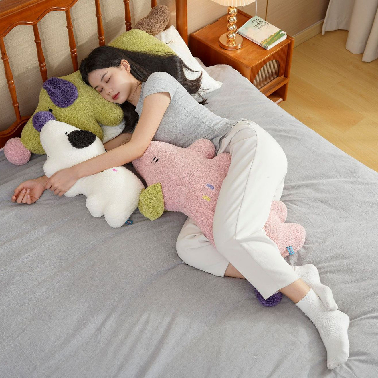 Large Plush Sleeping Pillow Puppy Toy