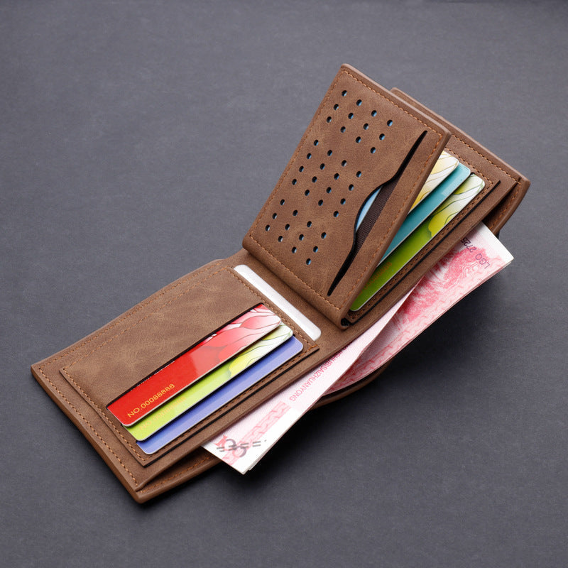 Men's Retro Leather Wallet with Multiple Card Slots
