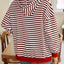 Sudadera con capucha a rayas suelta y casual