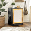 Elegant Cat Litter Box Enclosure with Sisal Door - Black