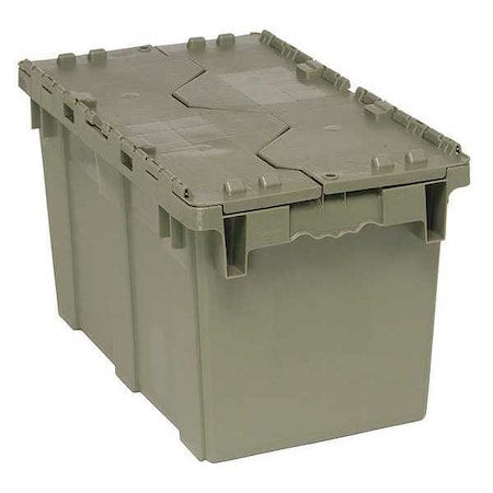 Contenedor con tapa adjunta gris de Quantum Storage Systems