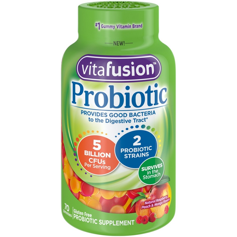 Vitafusion Probiotic Gummies – Saveurs de fruits naturels